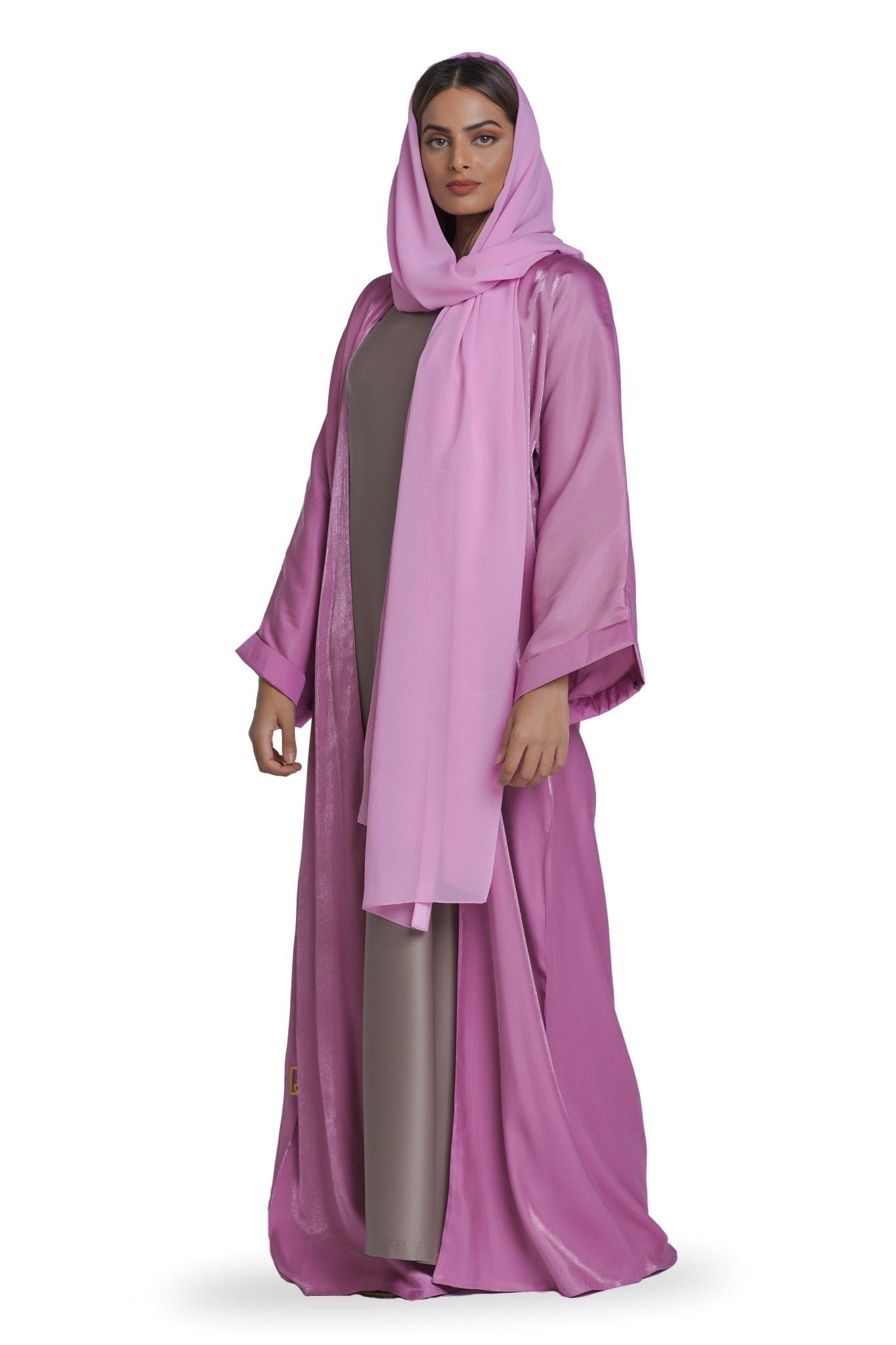 Pink Sheen Abaya - fashion by shehna