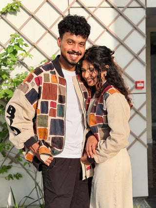 RIQ'AH — Oversized Patchwork Bomber - fashion by shehna