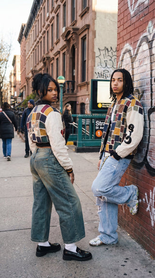 RIQ'AH — Oversized Patchwork Bomber - fashion by shehna