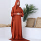 Rusty Orange Prayer Abaya - fashion by shehna