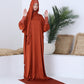 Rusty Orange Prayer Abaya - fashion by shehna