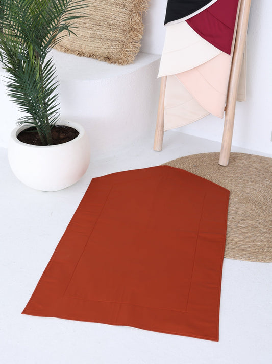 Rusty Orange Prayer Mat - fashion by shehna