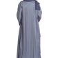 Silver Sheen Abaya - fashion by shehna