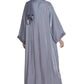 Silver Sheen Abaya - fashion by shehna