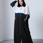 Sporty Blue Stripe Abaya - fashion by shehna