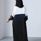 Sporty Blue Stripe Abaya - fashion by shehna