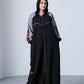 Sporty Grey Stripe Abaya - fashion by shehna