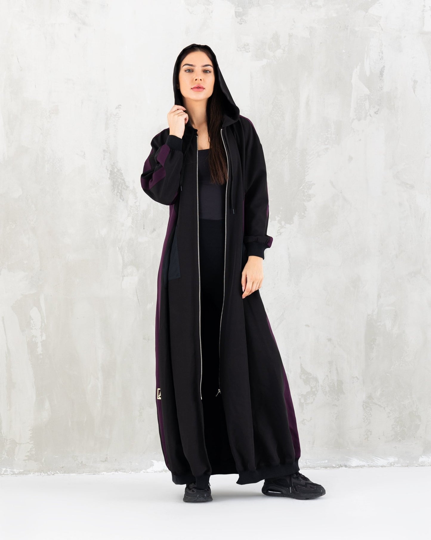 Sporty Purple Long Jacket - fashion by shehna