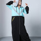 Sporty Teal Grey Abaya - fashion by shehna