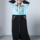 Sporty Teal Grey Abaya - fashion by shehna