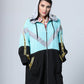 Sporty Teal Grey Abaya - fashion by shehna