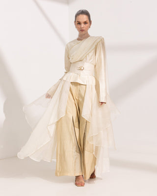 Sukoon — Jalā Organza Front-Open Skirt - fashion by shehna