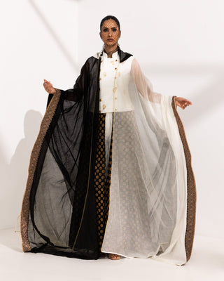 Sukoon — Tamkīn Block-Print Raw Silk Trouser - fashion by shehna