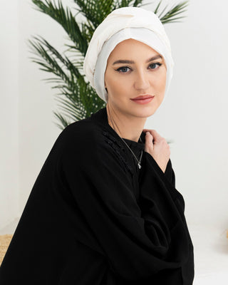 White Hijab - fashion by shehna