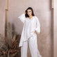 White Linen Co - ord Set - fashion by shehna