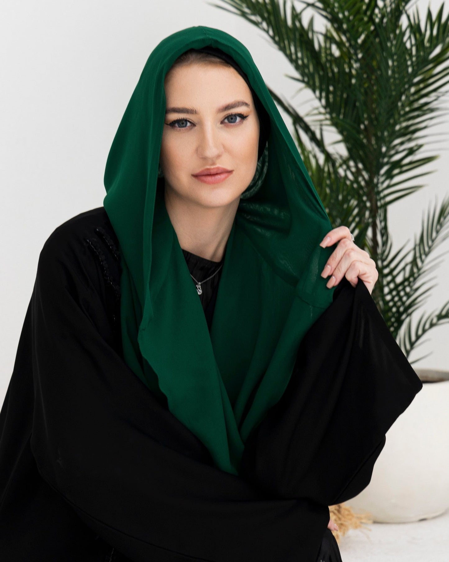 Willow Green Hijab - fashion by shehna