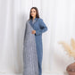 Winter Blue Abaya - fashion by shehna