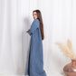 Winter Blue Abaya - fashion by shehna