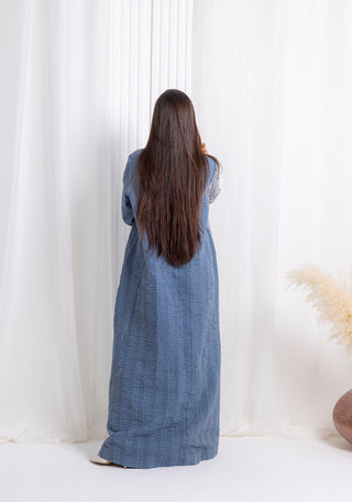 Winter Blue Abaya