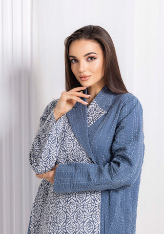 Winter Blue Abaya
