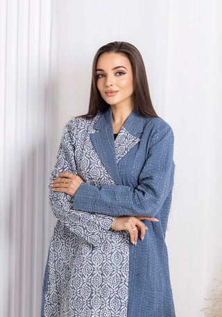 Winter Blue Abaya