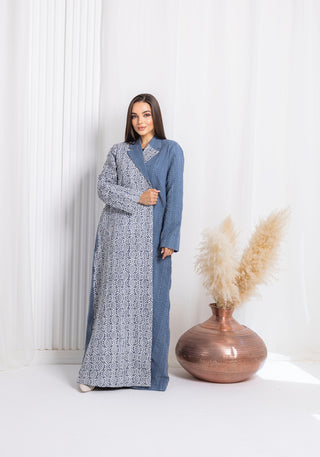 Winter Blue Abaya