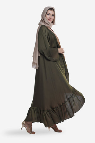Olive Sifar Abaya - fashion by shehna